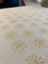 Load image into Gallery viewer, Sun Kitchen Towel, Handprinted Kitchen Towel