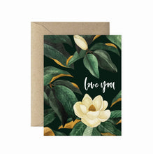 Load image into Gallery viewer, Love You Magnolia Greeting Card | Valentine Love Friendship