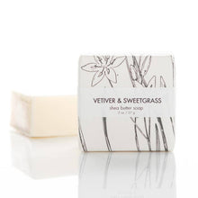 Load image into Gallery viewer, Vetiver & Sweet Grass/ Petite Shea Butter Soap:
