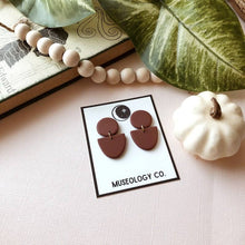 Load image into Gallery viewer, Museology Co. - Ruth Clay Earrings: Latte