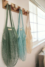 Load image into Gallery viewer, The "One Tripper" HUGE Mesh Market Bag | Zero Waste: Tropical Blue - Me Mother Earth