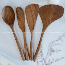 Load image into Gallery viewer, Spoon - Large Walnut Wooden Spoon - Kitchen Serving Utensils