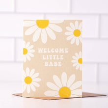 Load image into Gallery viewer, Daydream Prints - Welcome Little Babe - Boho Hippie New Baby Card