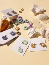 Load image into Gallery viewer, NAT + NOOR - Mali | Hoop Earrings | Small Size | Assorted: Tiger Green