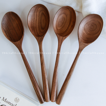 Load image into Gallery viewer, Spoon - Large Walnut Wooden Spoon - Kitchen Serving Utensils