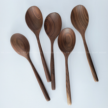 Load image into Gallery viewer, Spoon - Large Walnut Wooden Spoon - Kitchen Serving Utensils