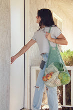Load image into Gallery viewer, The "One Tripper" HUGE Mesh Market Bag | Zero Waste: Sage Green - Me Mother Earth