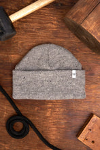 Load image into Gallery viewer, Upstate Stock - Grey Tweed Ragg Wool Beanie: One Size