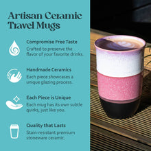 Load image into Gallery viewer, Nova Ceramics Travel Mugs - Eclipse 12oz Ceramic Travel Mug – (Includes Lid & Band)