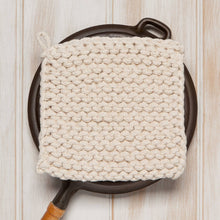 Load image into Gallery viewer, Danica Heirloom - Natural Knit Potholder