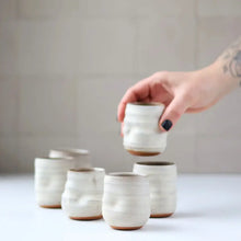 Load image into Gallery viewer, Gravesco Pottery - Artist Choice Little Sippers | Handmade Pottery Shot Cup: Off-White