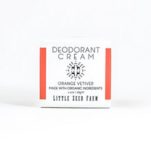 Load image into Gallery viewer, Little Seed Farm - Orange Vetiver Deodorant Cream - Summer Seasonal