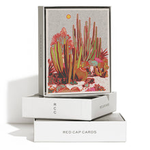Load image into Gallery viewer, Red Cap Cards - Cactus Scene everyday greeting card: Singles
