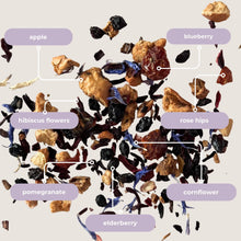 Load image into Gallery viewer, Tea with Tae - Berry Blossom Herbal Mini Tea Tube (5 tea bags)