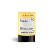 Load image into Gallery viewer, Tea with Tae - Lemon Ginger Herbal Mini Tube Gift (5 tea bags)