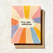 Load image into Gallery viewer, Daydream Prints - You Are Amazing - Colorful Rainbow Birthday Card