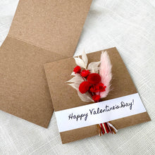 Load image into Gallery viewer, CA Studios - Happy Valentine's Day Mini Dried Floral Bouquet Card