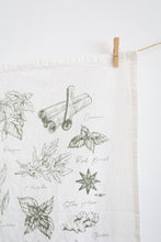 Load image into Gallery viewer, Kitchen Herbs Tea Towel