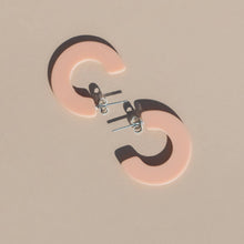 Load image into Gallery viewer, NAT + NOOR - Ray | Petal | Pink Hoop Earrings | New Thinner Style