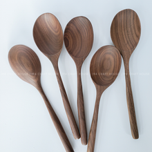 Load image into Gallery viewer, Spoon - Large Walnut Wooden Spoon - Kitchen Serving Utensils