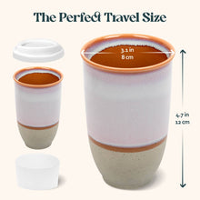 Load image into Gallery viewer, Nova Ceramics Travel Mugs - Horizon Ceramic Travel Mug – 12oz with Lid & Sleeve