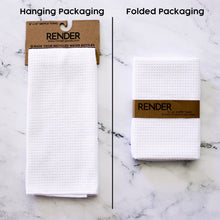 Load image into Gallery viewer, Green Checkers Dish Towel - 16''x24'': Folded Packaging