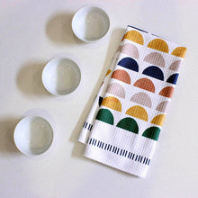 Load image into Gallery viewer, Geo Boho Crescent Dish Towel- 16''x24'': Folded Packaging