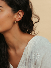 Load image into Gallery viewer, NAT + NOOR - Mali | Hoop Earrings | Small Size | Assorted: Tiger Green