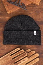 Load image into Gallery viewer, Upstate Stock - Black Melange Ragg Wool Beanie: One Size