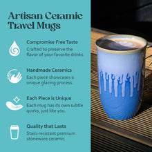 Load image into Gallery viewer, Nova Ceramics Travel Mugs - Neptune Ceramic Travel Mug – 12oz with Lid & Sleeve