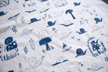 Load image into Gallery viewer, Snails Towel, Handprinted Cotton Kitchen Towel
