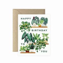 Load image into Gallery viewer, Plant Shelf Happy Birthday Greeting Card