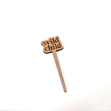 Load image into Gallery viewer, Wildewood Handcrafted Goods - Wild Child Modern Engraved Wood Plant Marker