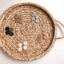 Load image into Gallery viewer, Museology Co. - Mary- Geometric Dangle Earrings: Speckled gray blue
