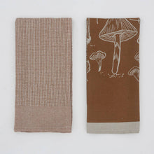Load image into Gallery viewer, Raine & Humble - Tea Towel - Mushroom Waffle - Brown
