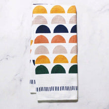Load image into Gallery viewer, Geo Boho Crescent Dish Towel- 16''x24'': Folded Packaging