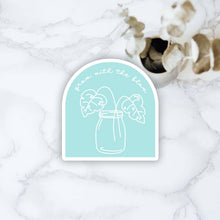 Load image into Gallery viewer, West Creek Mercantile - Grow With The Flow Glossy Vinyl Sticker