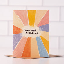 Load image into Gallery viewer, Daydream Prints - You Are Amazing - Colorful Rainbow Birthday Card