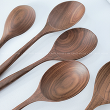 Load image into Gallery viewer, Spoon - Large Walnut Wooden Spoon - Kitchen Serving Utensils