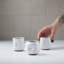 Load image into Gallery viewer, Gravesco Pottery - Artist Choice Little Sippers | Handmade Pottery Shot Cup: Off-White