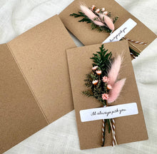 Load image into Gallery viewer, CA Studios - Valentine Mix Floral Bouquet Card With Real Flowers