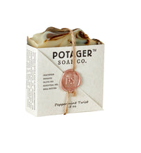 Load image into Gallery viewer, Potager Soap Company - Peppermint Twist Handmade Bar Soap | Organic Soap