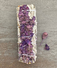 Load image into Gallery viewer, Sage Bundle with Dried Lavender Smudge Stick