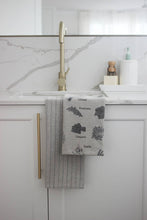 Load image into Gallery viewer, Raine & Humble - Tea Towel set of Two, Herbs Charcoal