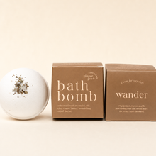 Load image into Gallery viewer, Ginger June Candle Co. - WANDER • 100% BOTANICAL BATH BOMB •