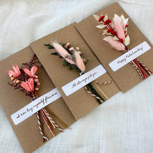 Load image into Gallery viewer, CA Studios - Valentine Mix Floral Bouquet Card With Real Flowers