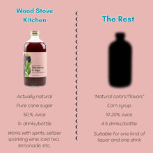 Load image into Gallery viewer, Wood Stove Kitchen - Blackberry & Sage Cocktail Mixer and Mocktail Mixer, 16 fl oz
