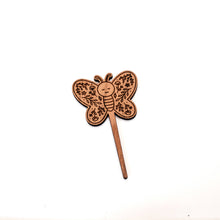 Load image into Gallery viewer, Wildewood Handcrafted Goods - Butterfly Engraved Wood Plant Marker