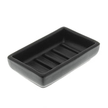 Load image into Gallery viewer, matte black Luna Ceramic Soap Dish