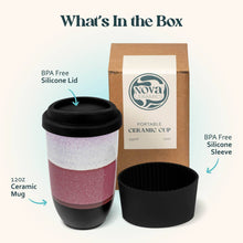 Load image into Gallery viewer, Nova Ceramics Travel Mugs - Eclipse 12oz Ceramic Travel Mug – (Includes Lid & Band)